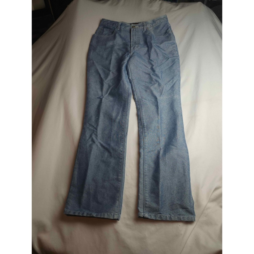 Route 66 High Rise Wide Leg‎ Light Wash Blue Denim Jeans Size 7/8 Womens